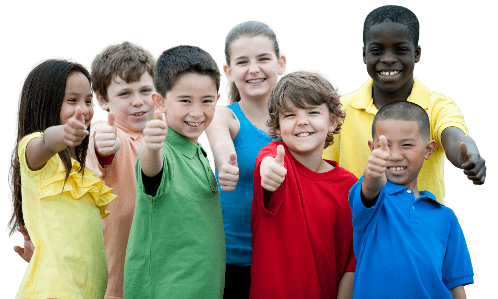 Kids thumbs up