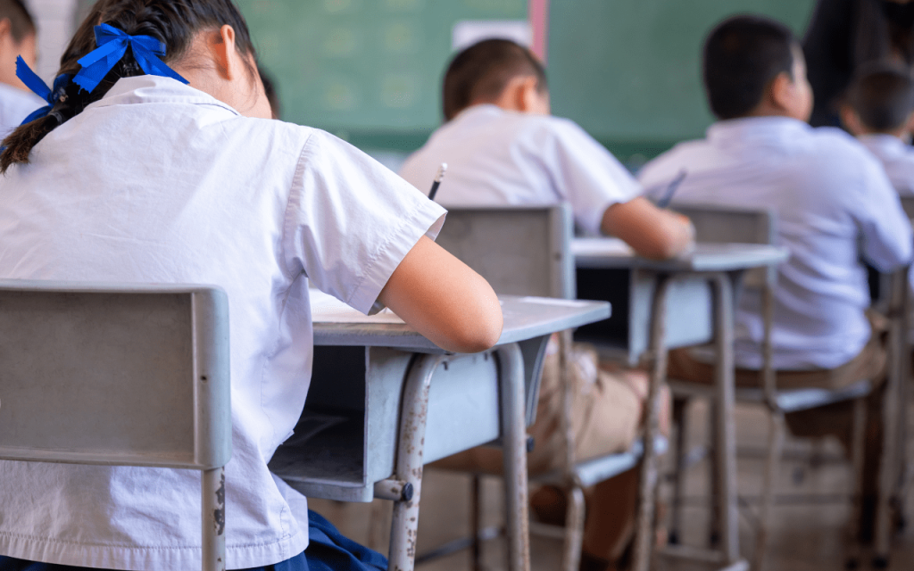 Students in a classroom